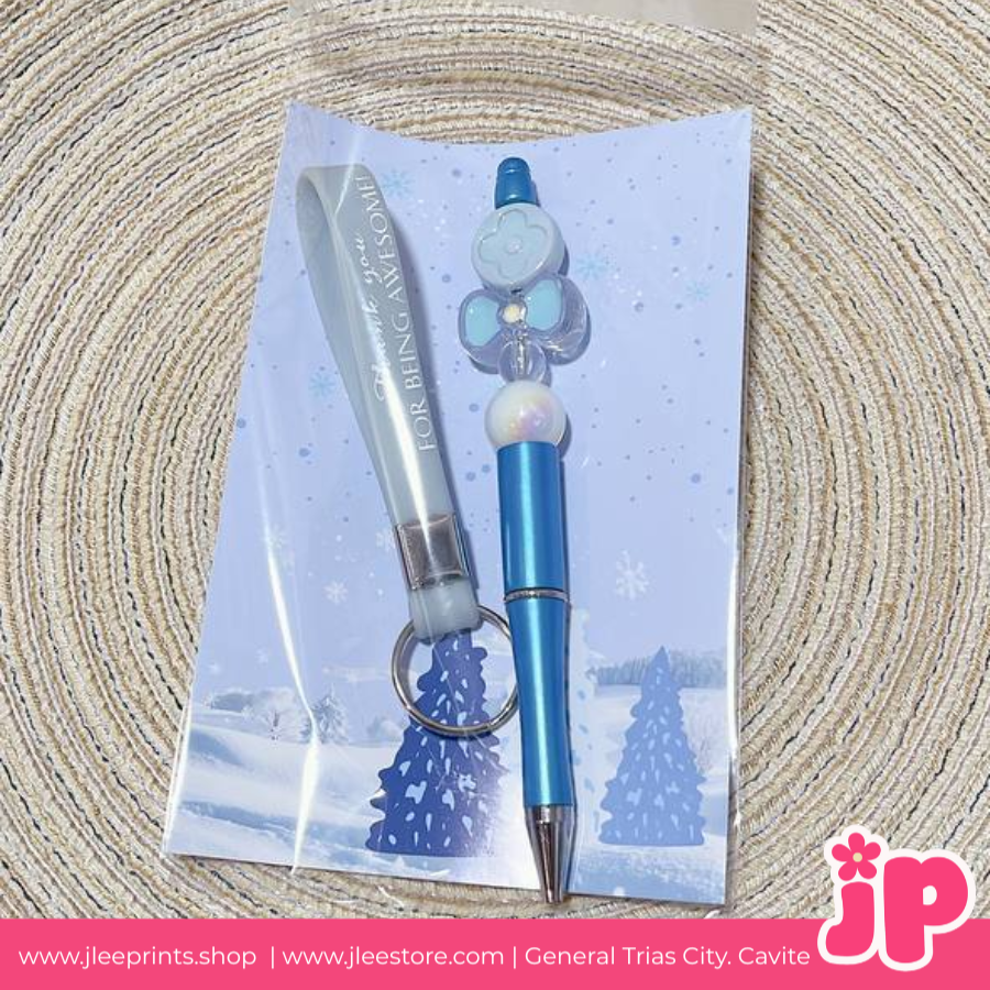 Gift Set Pen & Keychain Sky Blue, Notepad, Souvenirs & Gifts