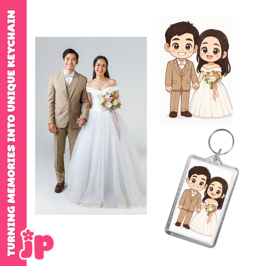 Personalized Acrylic Keychain  set of 2