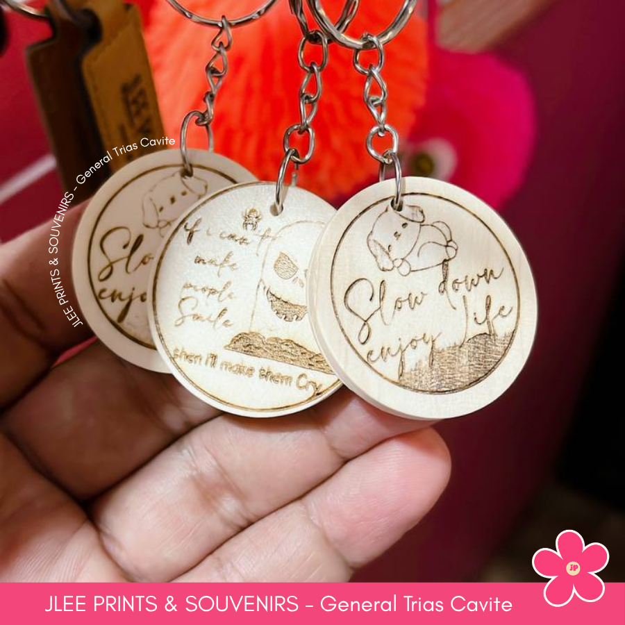 Wood Keychain engrave, personalized