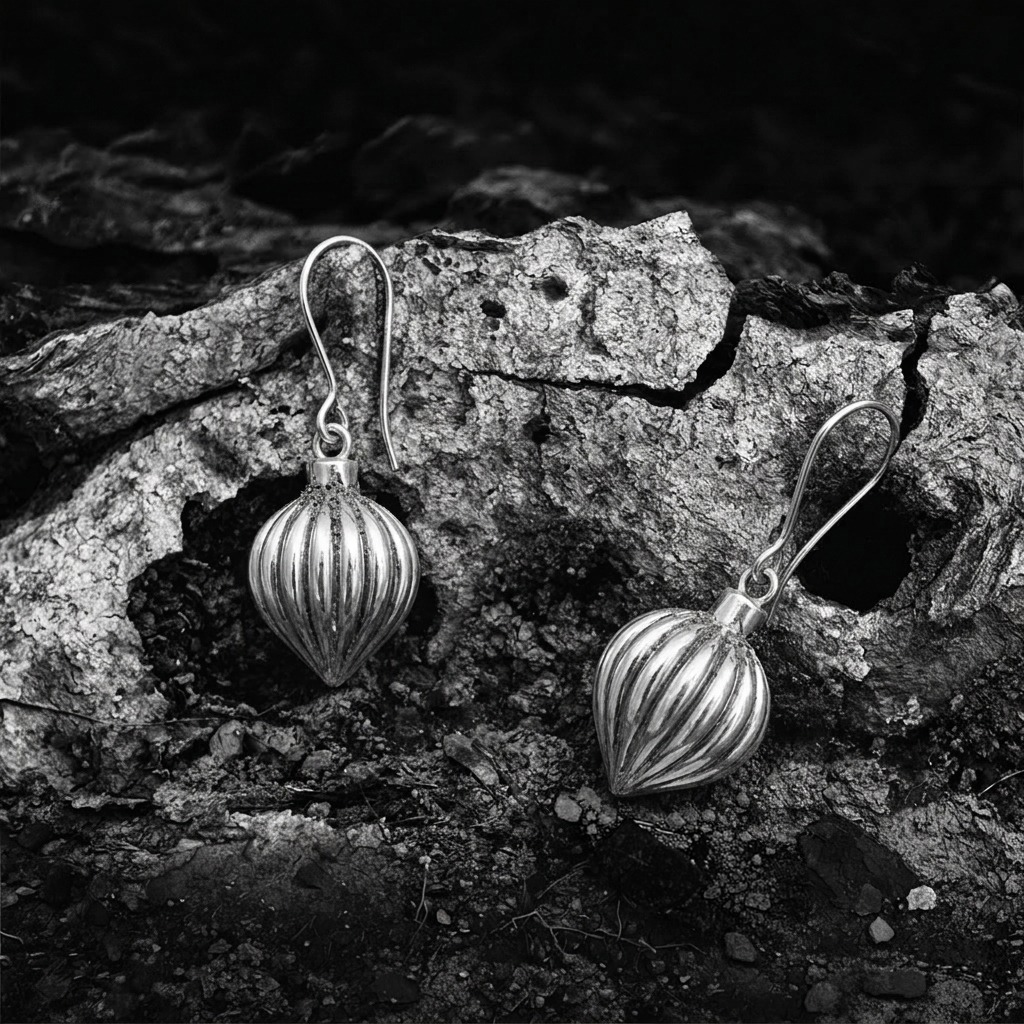 - APION - Boucles d’oreilles poires en argent