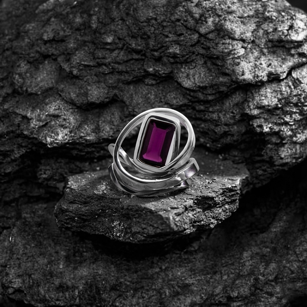 - AMETHÉA - Bague Améthyste