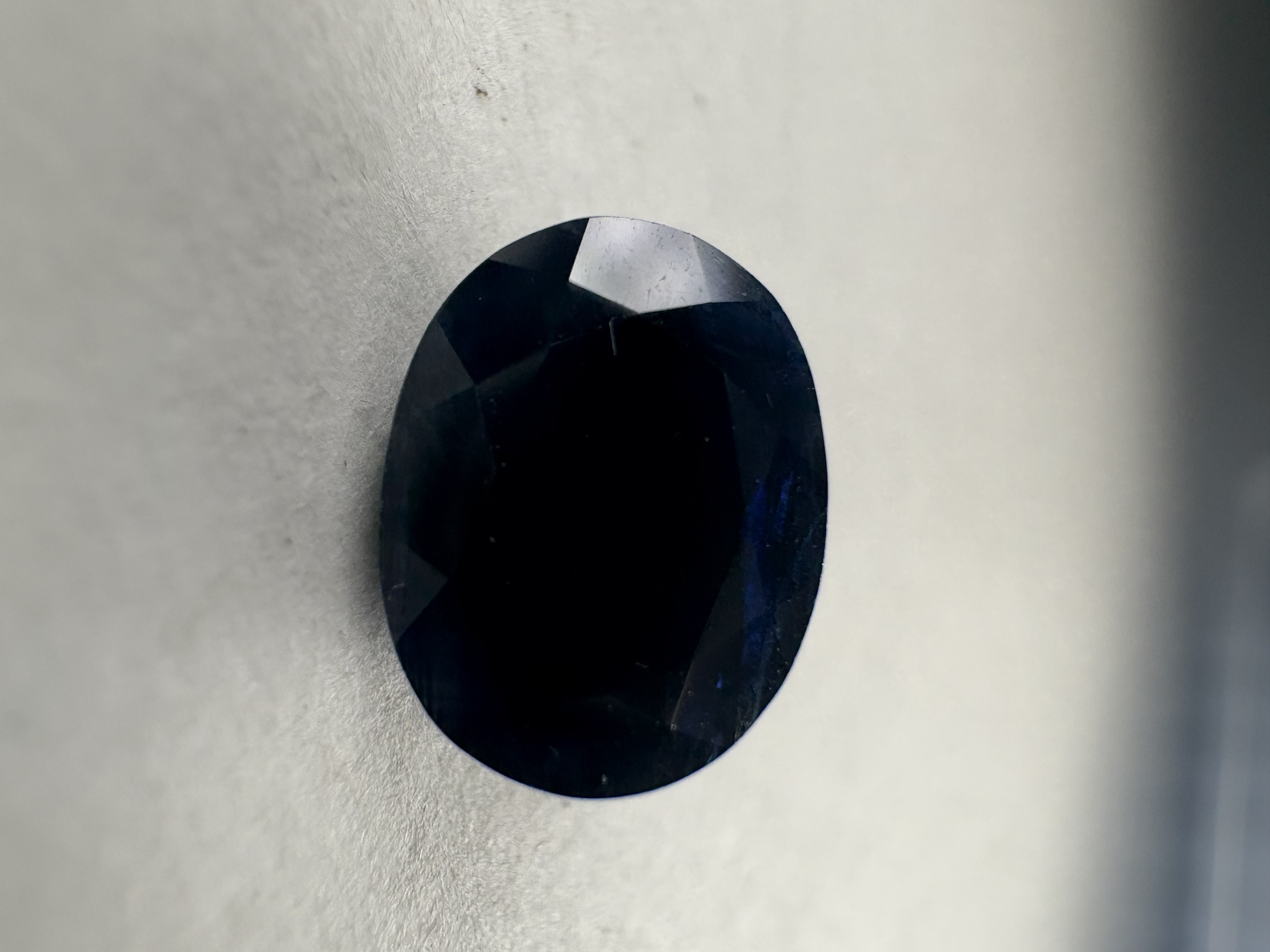 Saphir bleu oval 2,47 Carats 