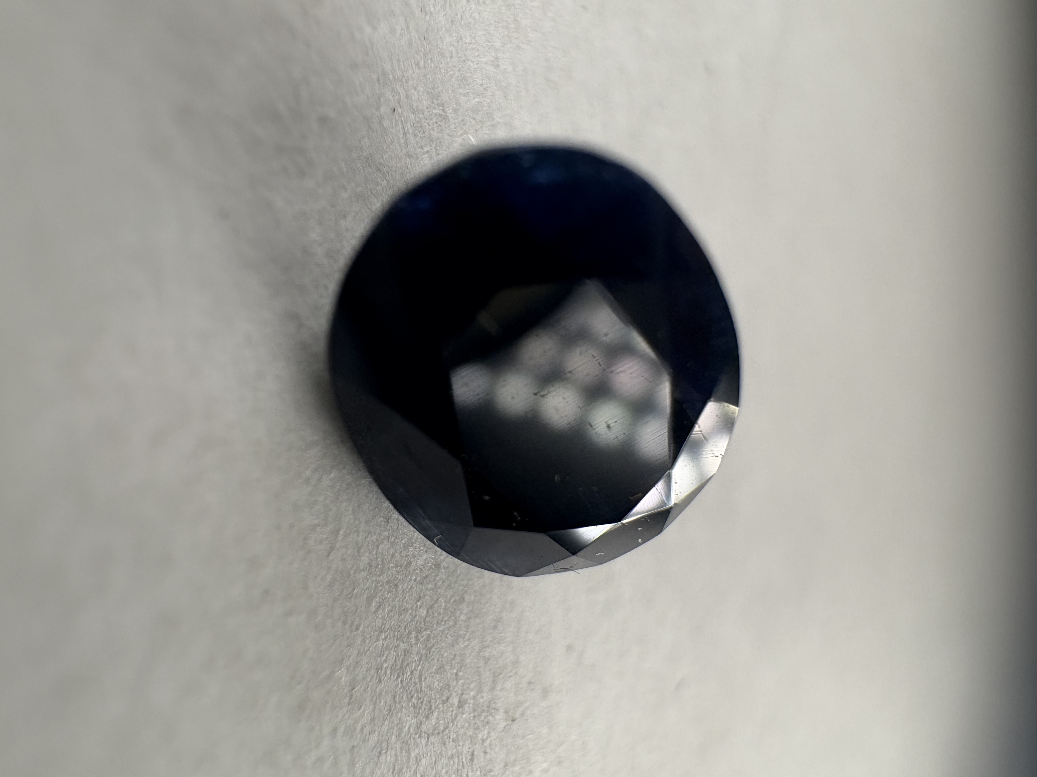 Saphir bleu oval 2,47 Carats 