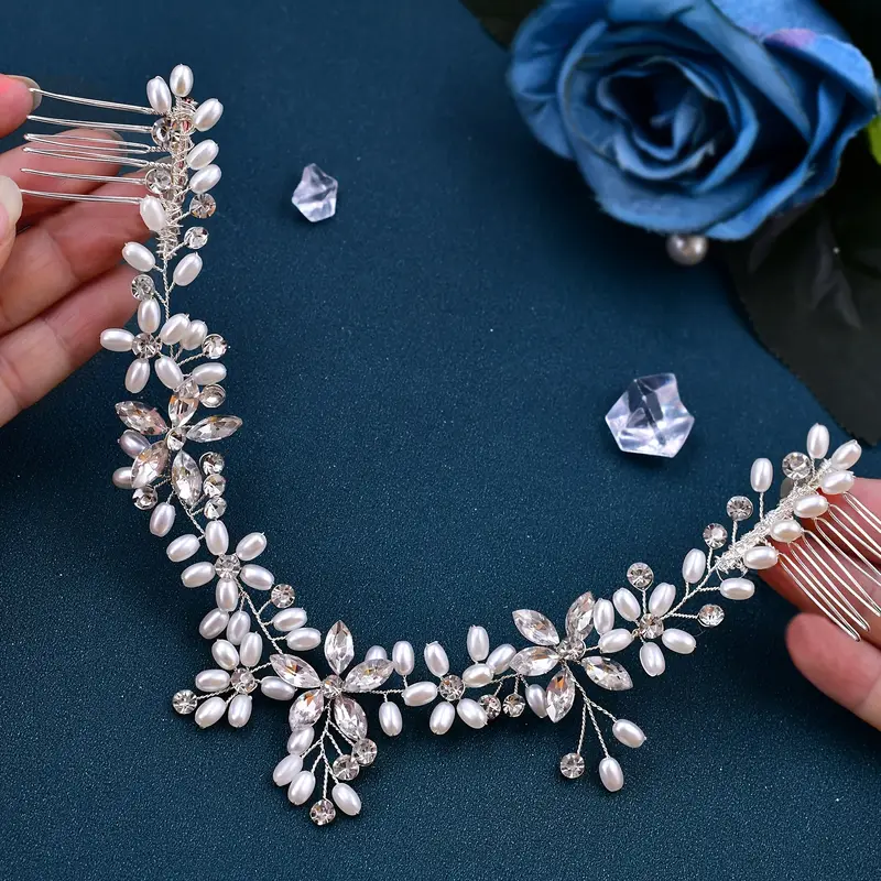Pearl & Rhinestone Wedding Tiara
