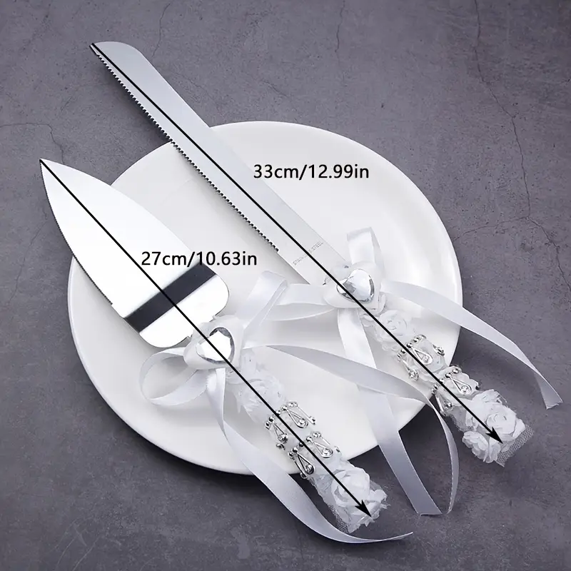 Love Pearl Cake Wedding Knife