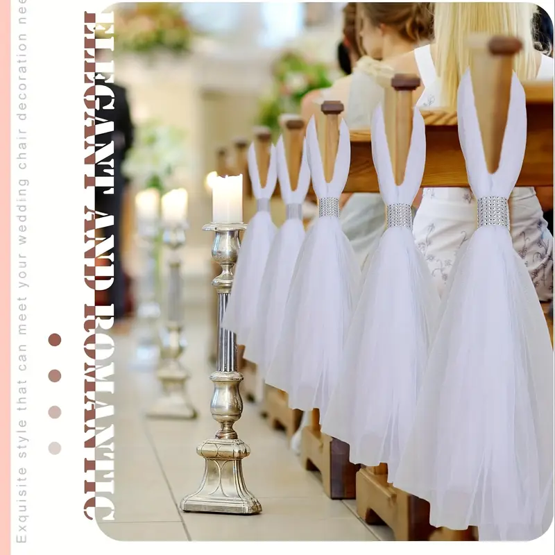 12Set Wedding Pew Bows