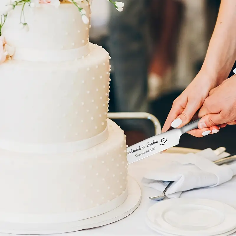 Personalized Wedding Cake Knife Set