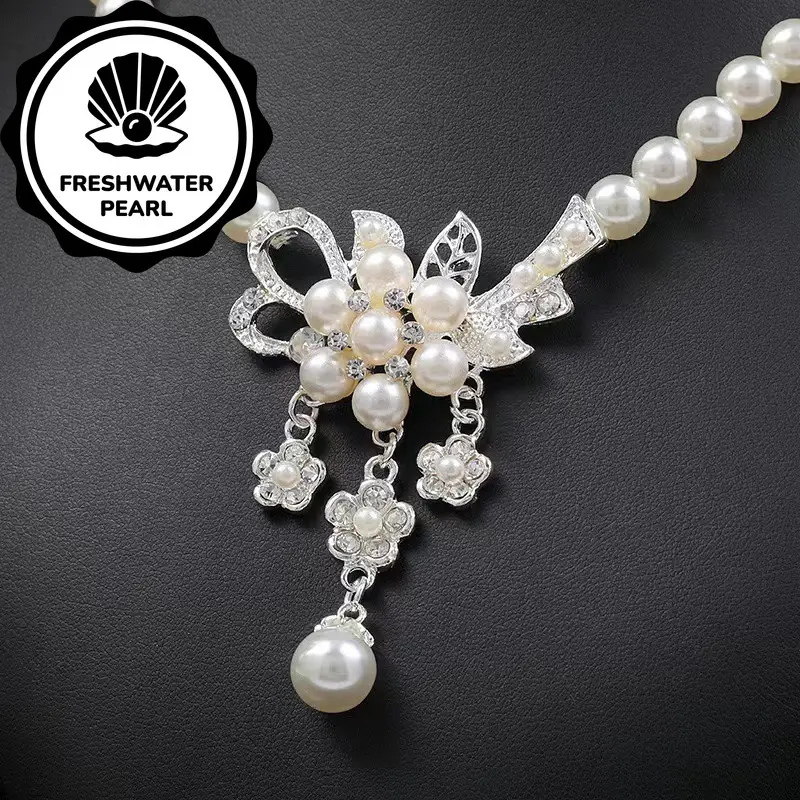 2 Sets - Ultra-Shimmer Freshwater Pearls Jewelry Set