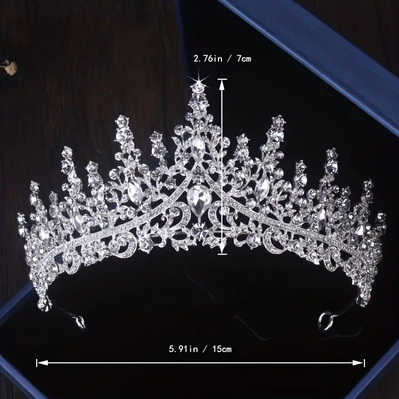 High End Bridal Tiara & Necklace Earring Set