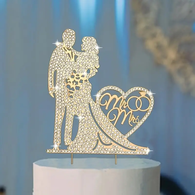 Elegant Wedding Cake Topper