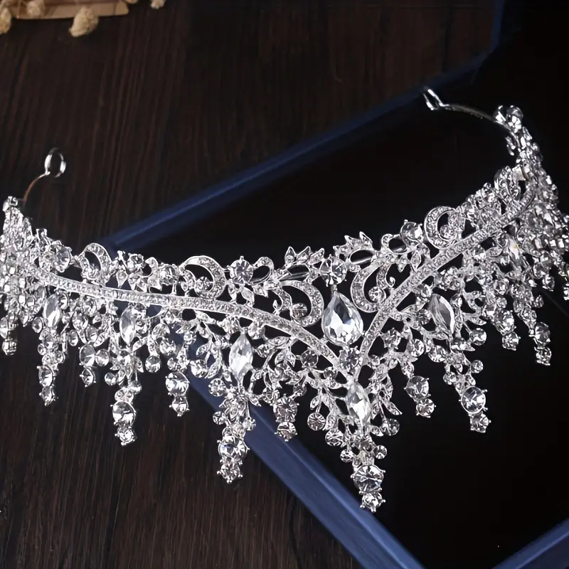 High End Bridal Tiara & Necklace Earring Set