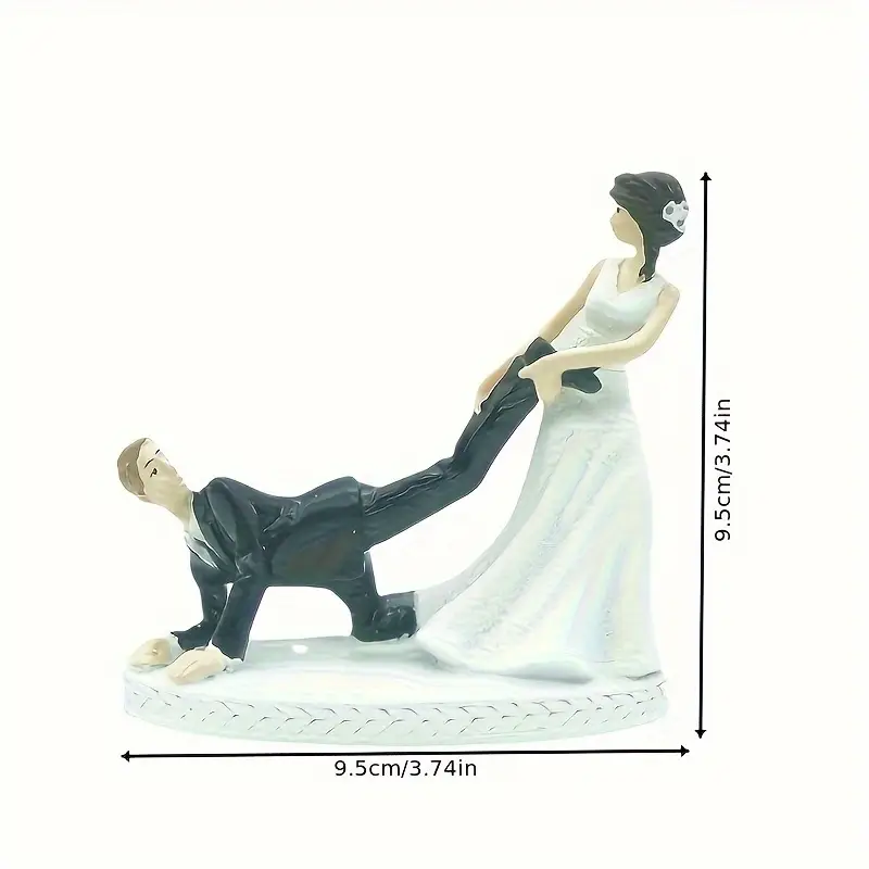 Romantic Bride & Groom Wedding Cake Topper