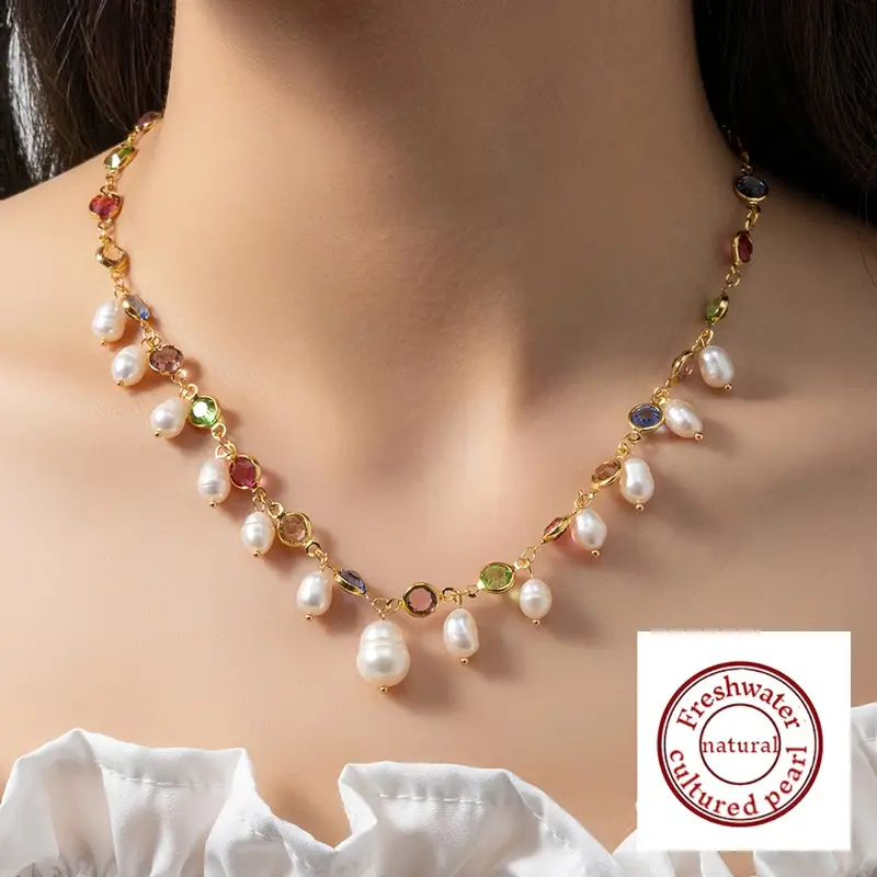 Natural Freshwater Cultured Pearl Necklace