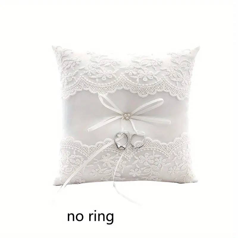 Elegant Lace Wedding Ring Bearer Pillow