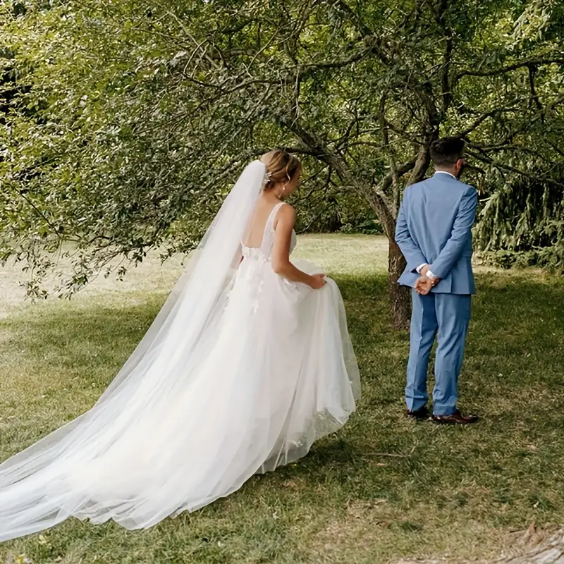 Cathedral Wedding Veil With Comb