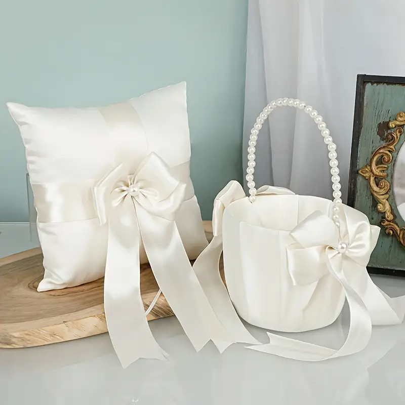 Wedding Ring Pillow & Flower Girl Basket