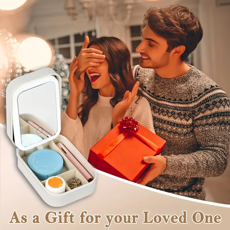 Makeup Travel Kit with LED Mirror