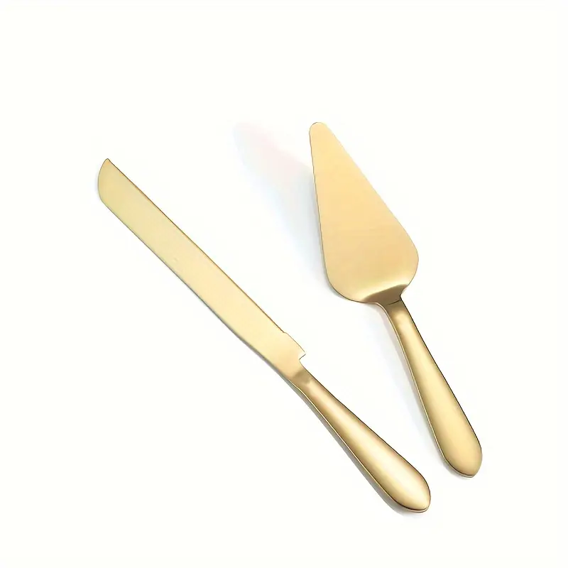 Golden Wedding Cake Knife Set