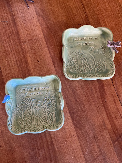  Large Mountain Meadow Wedding Trinket Dish