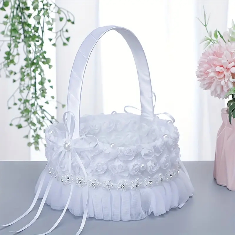 Elegant Flower Girl Basket