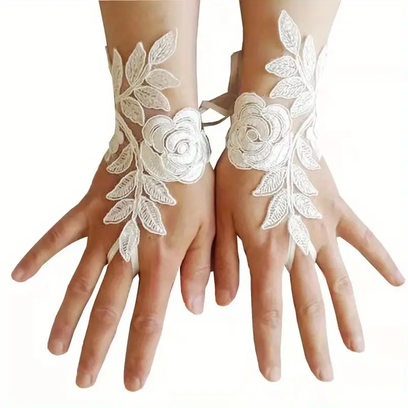 Elegant Lace Bridal Gloves