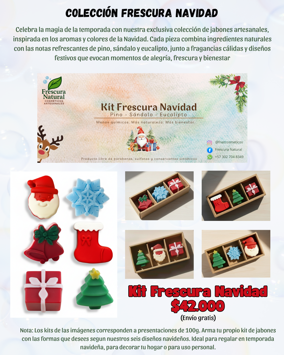 Kit de Jabones Frescura Navidad