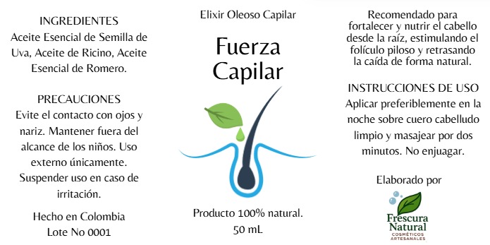 Elixir Oleoso Capilar - Fuerza Capilar