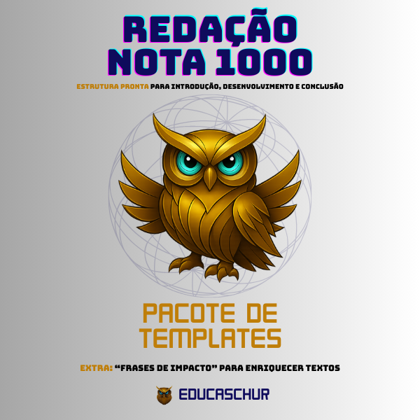 REDAÇÃO NOTA 1000 - PACOTE DE TEMPLATES