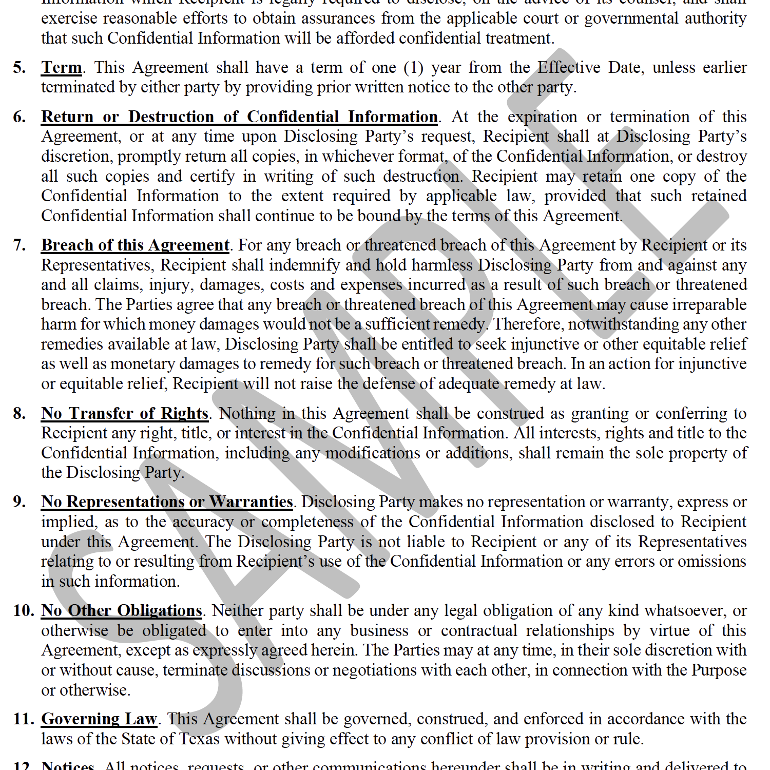 Acuerdos de Confidencialidad (NDA)