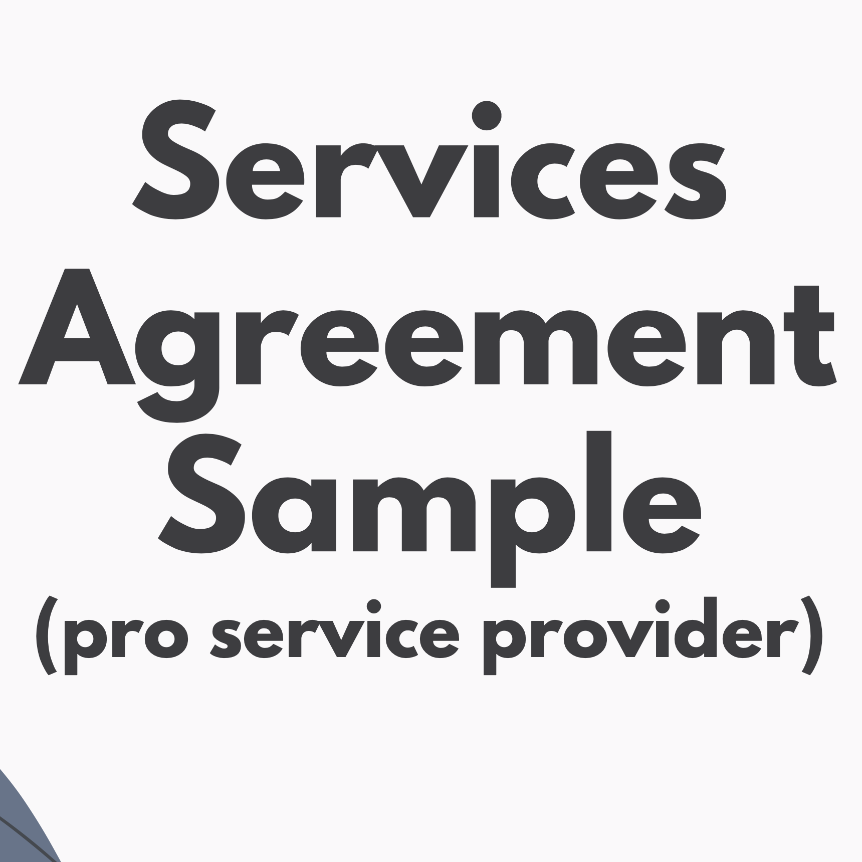 Acuerdo de Servicios Profesionales