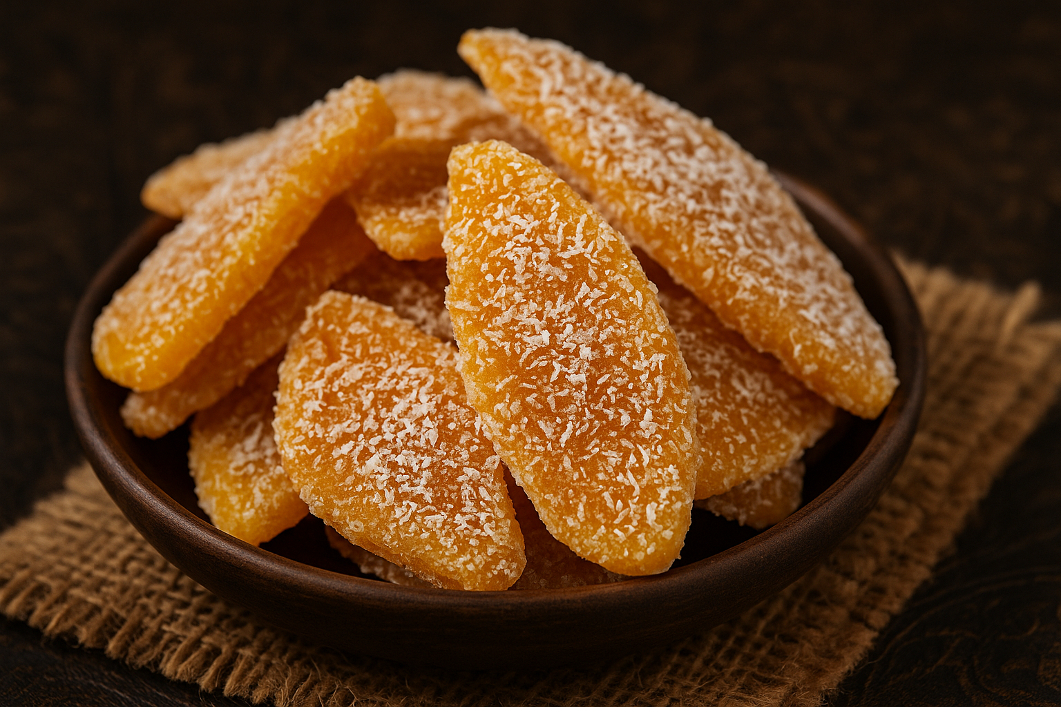 Coconut-Coated Mango Slices