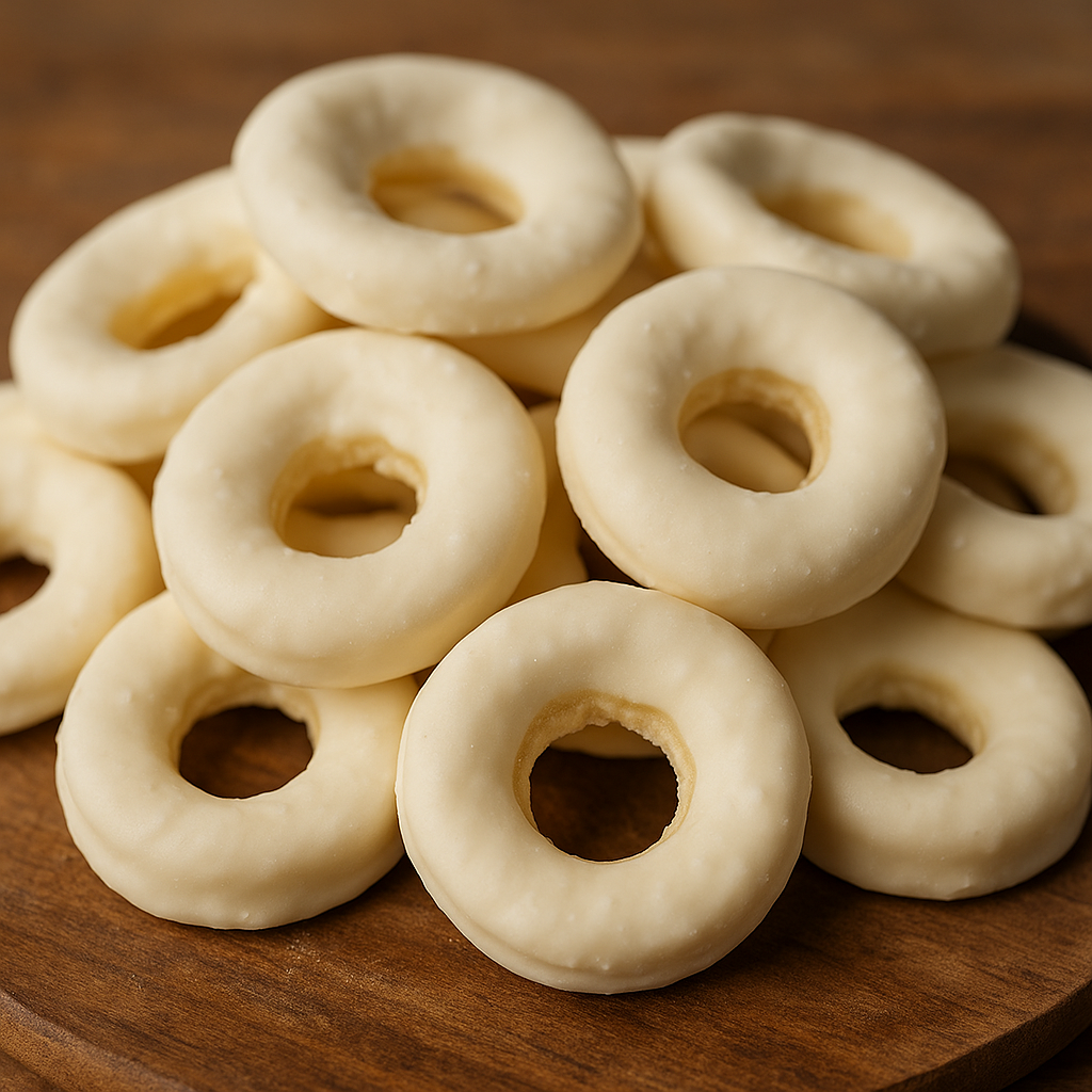 Cream Covered Apple Rings