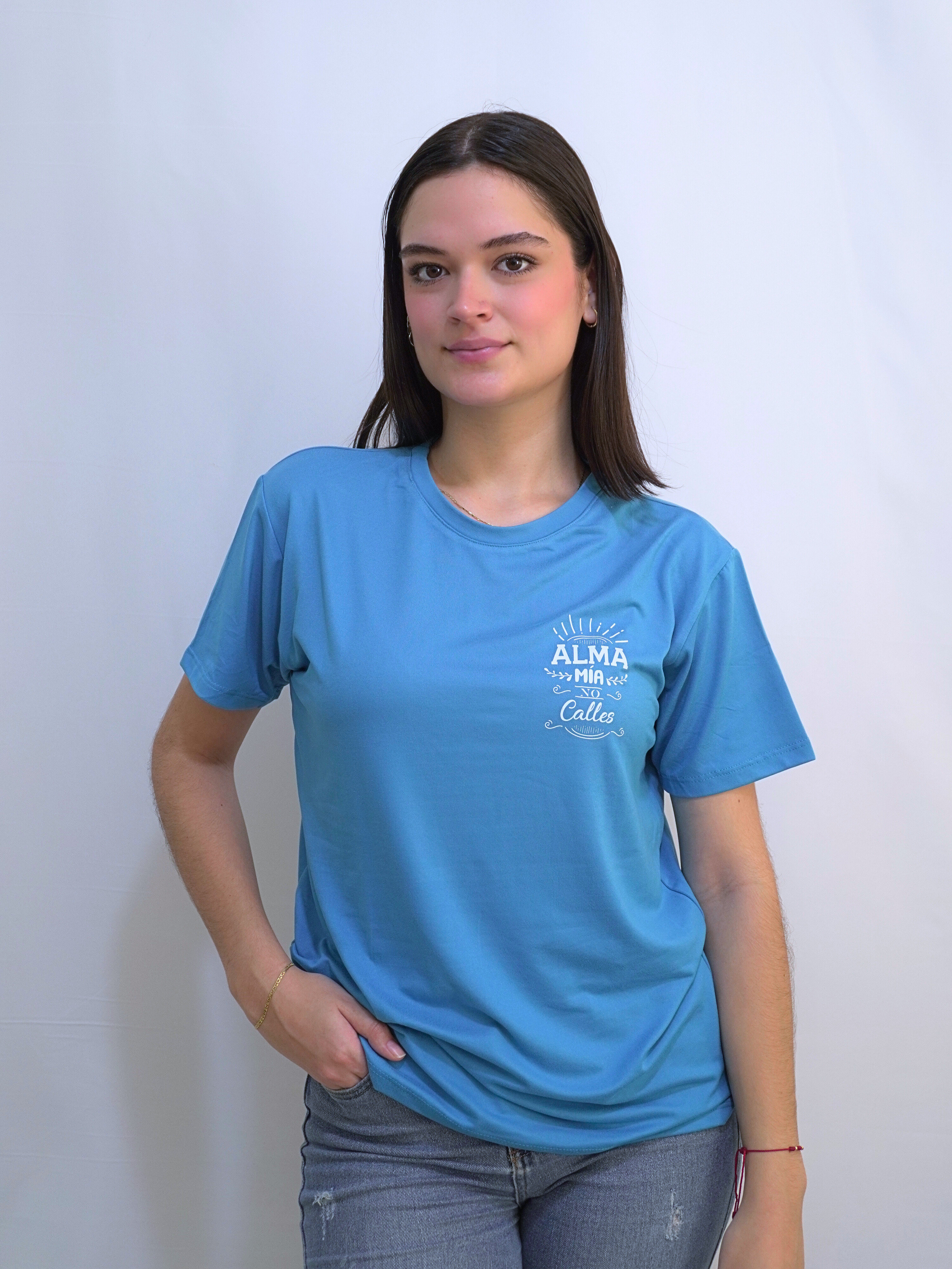 Camiseta azul Alma