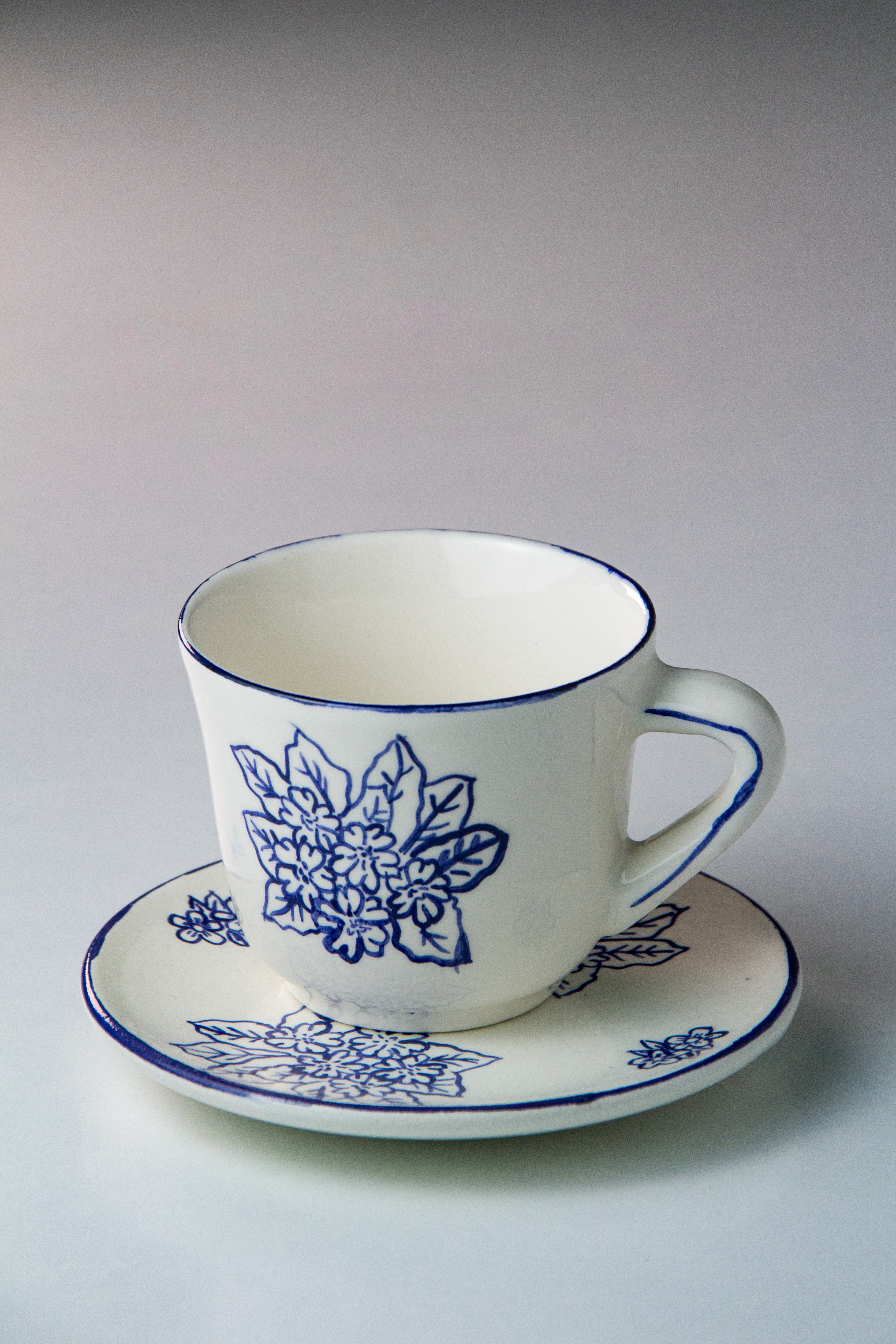 Set de taza y plato - Colección Vintage 