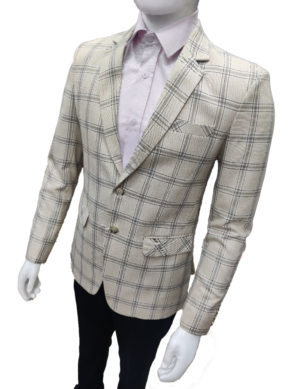 Men's Checked Blazer