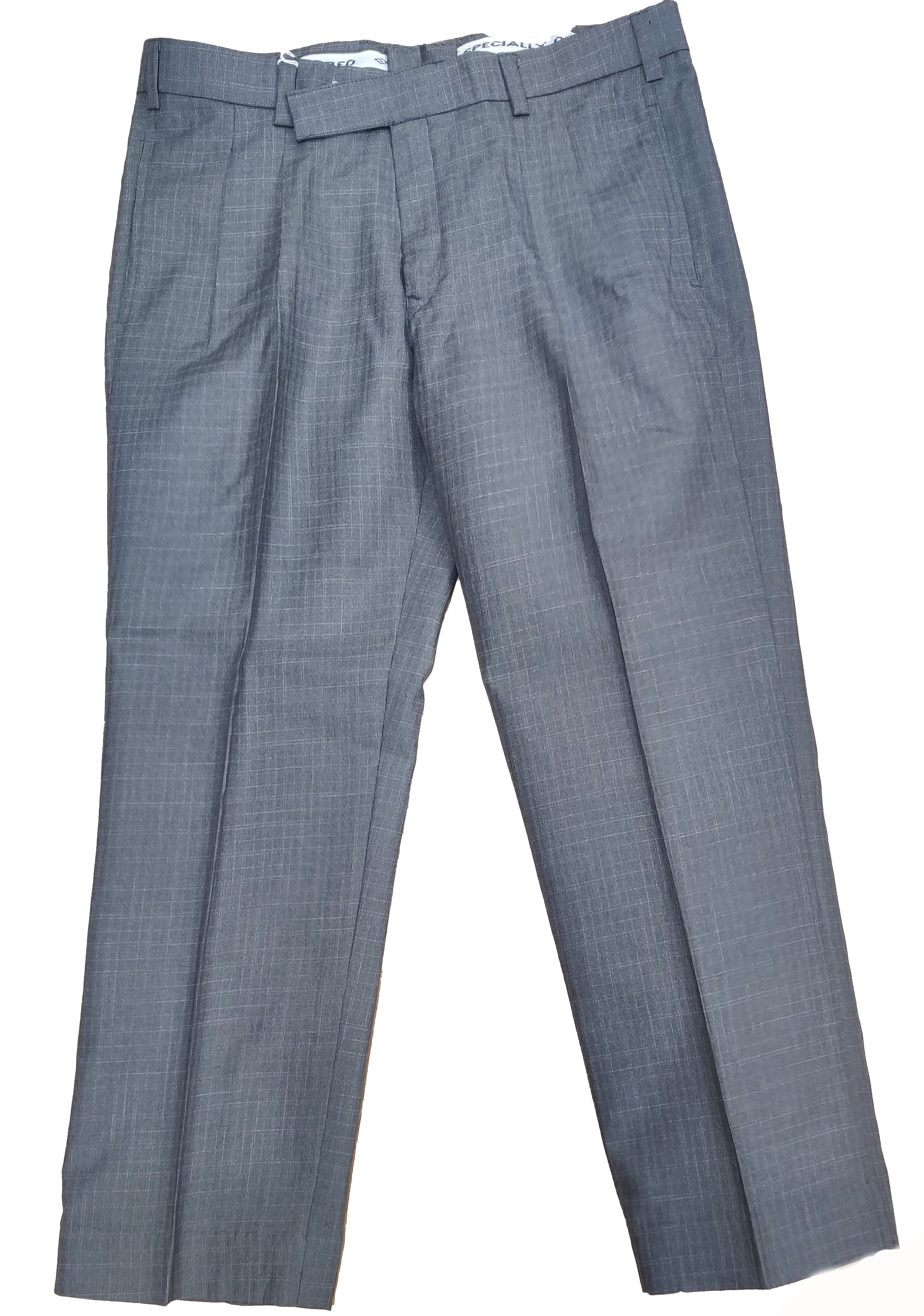 Men's Gray Formal Trousers