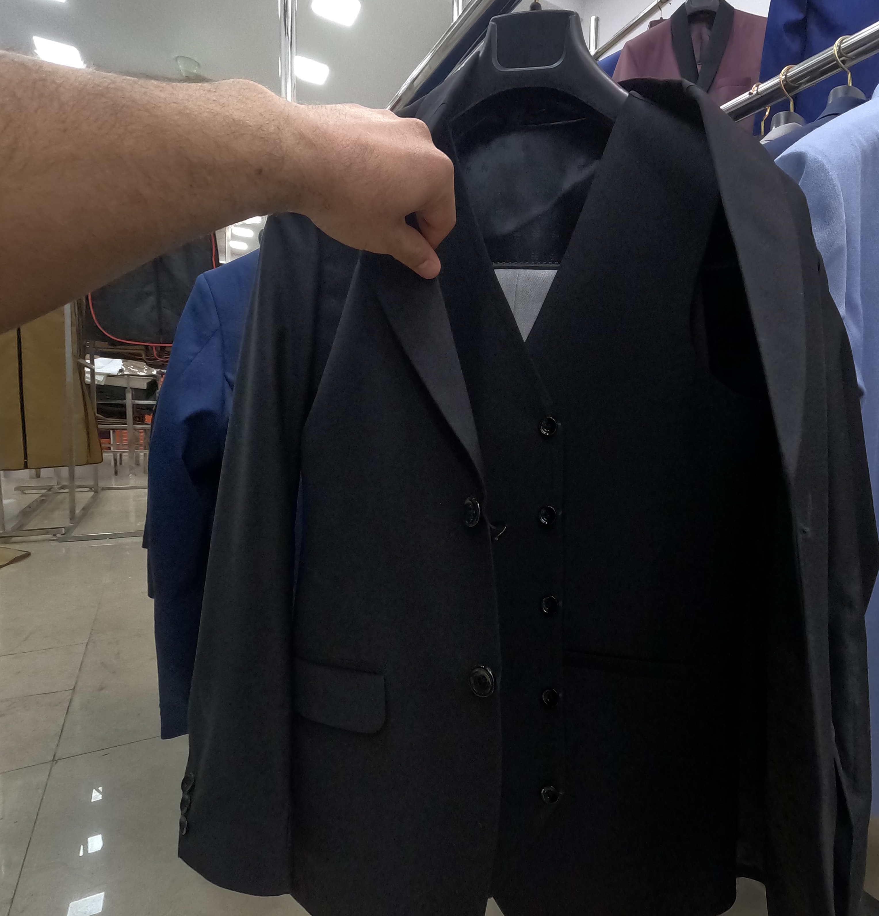 Men's Black Suit Set