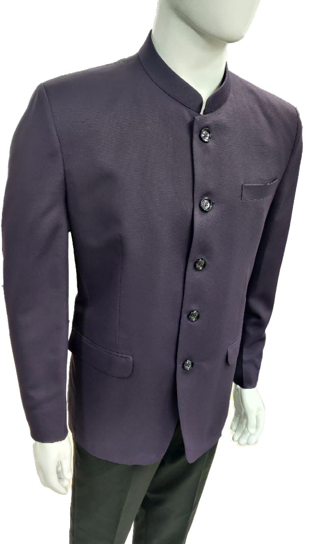 Men's Mandarin Collar Blazer