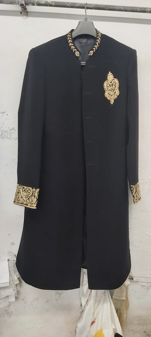Men's Black Sherwani