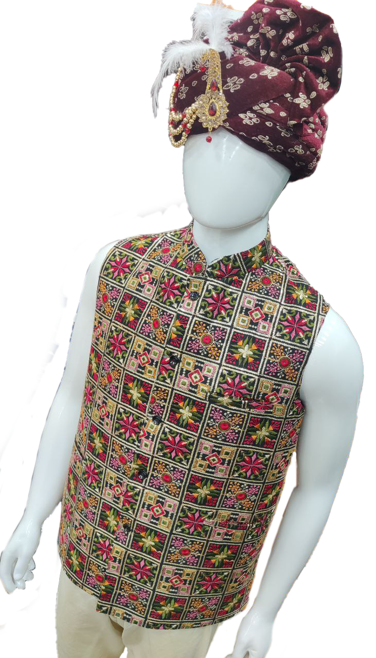 Traditional Embroidered Nehru Jacket