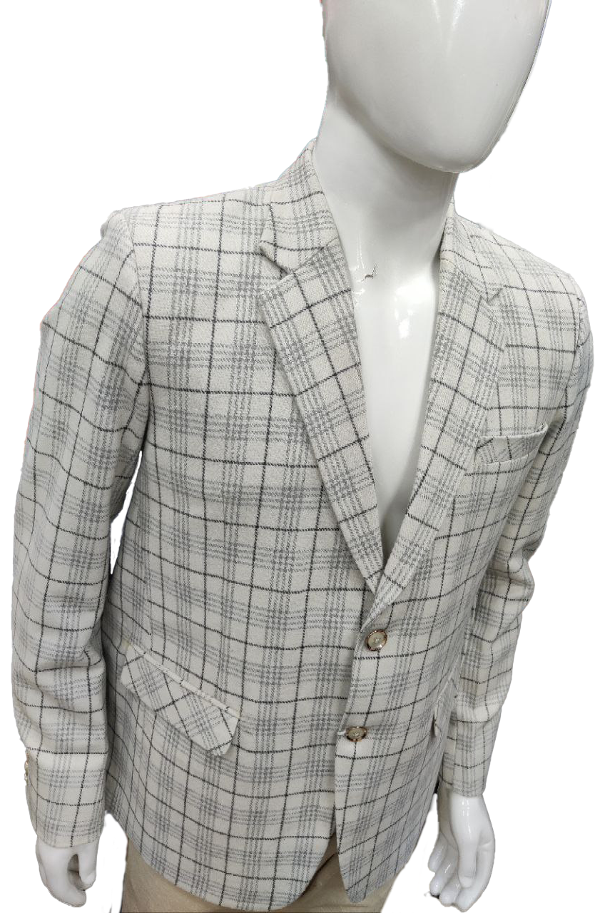 Men's Plaid Blazer