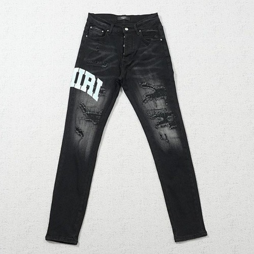 Svarta jeans med tryck