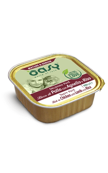 Oasy Senior Cat Chicken, Lamb & Rice Paté