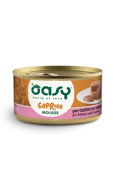 Oasy Caprice Mousse for Kittens with Salmon