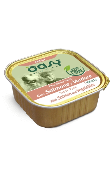Oasy Cat Adult Paté with Salmon and Vegetables