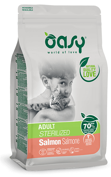 Oasy Adult Sterilized Salmon Cat Food