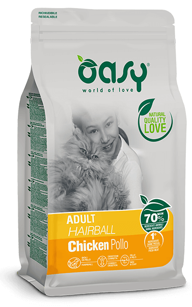 Oasy Adult Hairball Chicken Cat Food
