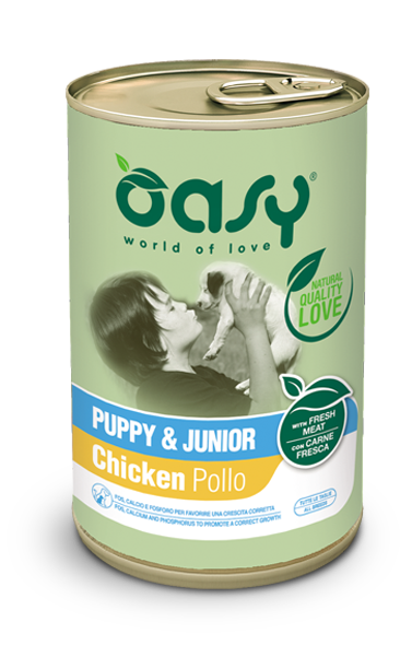 Oasy Puppy & Junior Chicken Canned Dog Food