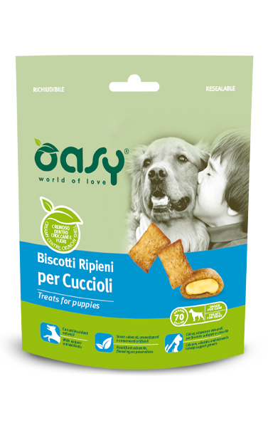 Oasy Biscotti Ripieni per Cuccioli