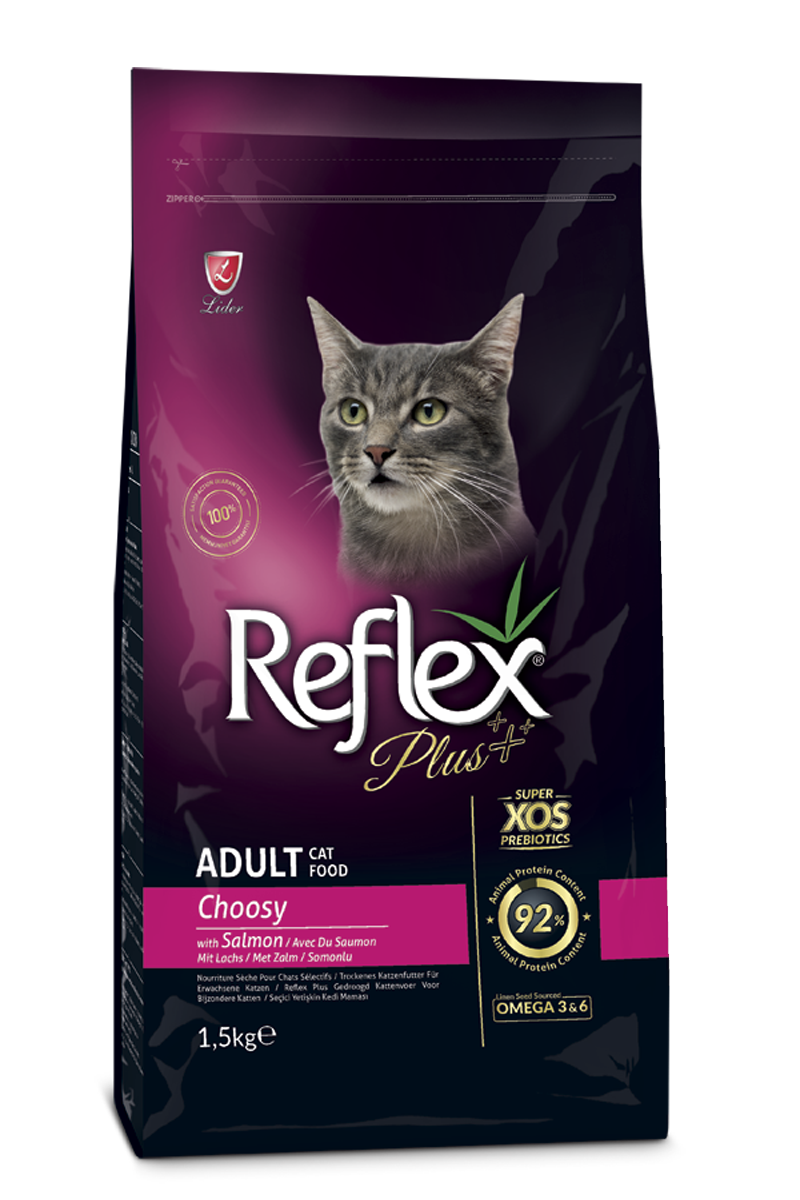 Reflex Plus Adult Cat Food Choosy with Salmon